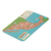 メキシコ – ヘッドライン – フォーカス壁マップ マグネット (左側)