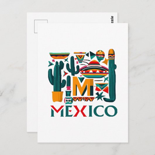 メキシコ ポストカード (正面/裏面)