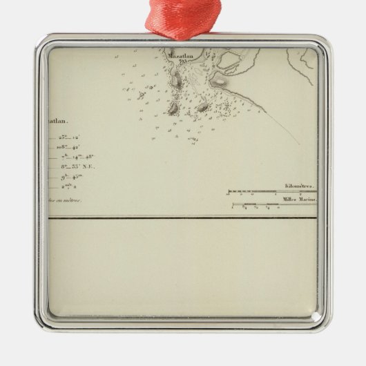 メキシコ，マザトラン メタルオーナメント (正面)