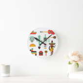 メキシコ·マリアチ ラウンド壁時計 (ホーム)