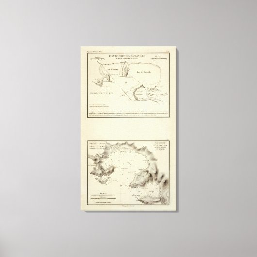 メキシコ，マンザニョ キャンバスプリント (正面)