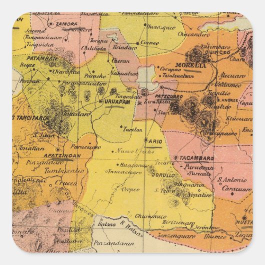 メキシコ，ミチョアカン スクエアシール (正面)