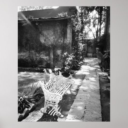 メキシコ、メキシコシティ、コヨアカン:ベンチ ポスター (正面)