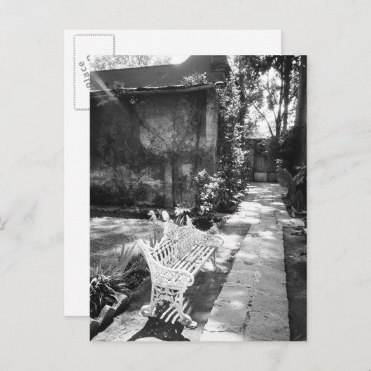 メキシコ、メキシコシティ、コヨアカン:ベンチ ポストカード (正面/裏面)