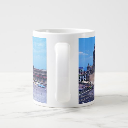 メキシコ,メキシコシティ,ゾカロ ジャンボコーヒーマグカップ (裏面)