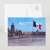 メキシコ，メキシコシティ，ゾカロ ポストカード (正面/裏面)