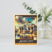 メキシコ，メキシコシティ |ヴィンテージ絵画ー ポストカード (スタンド正面)