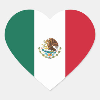 メキシコ/メキシコハート国旗 ハートシール