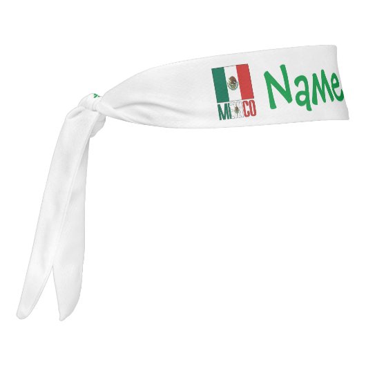 メキシコ・メキシコ国パーソナライズされた旗 タイヘッドバンド (回転270)