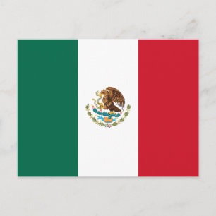 メキシコ – メキシコ国旗 ポストカード