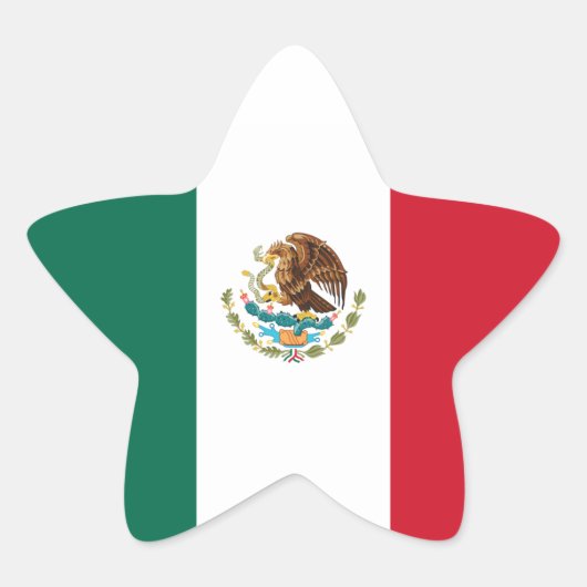 メキシコ/メキシコ国旗 星シール (正面)