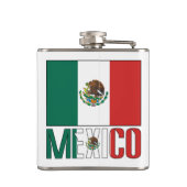 メキシコ メキシコ国旗 緑 カスタマイズ フラスク (裏面)
