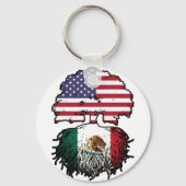 メキシコ・メキシコ・アメリカ合衆国ツリー・ルーツ国旗 キーホルダー (裏面)