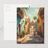 メキシコ メリダ 旅行 ポストカード (正面/裏面)