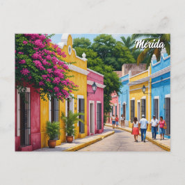 メキシコ メリダ 旅行 ポストカード