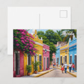 メキシコ メリダ 旅行 ポストカード (正面/裏面)