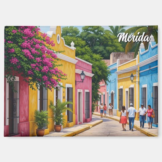 メキシコ メリダ 旅行 マグネット (正面)