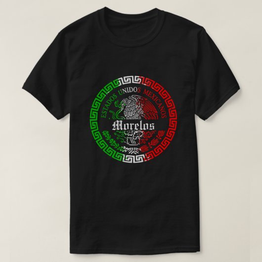 メキシコ モレロス州 エンブレム Tシャツ (デザイン正面)