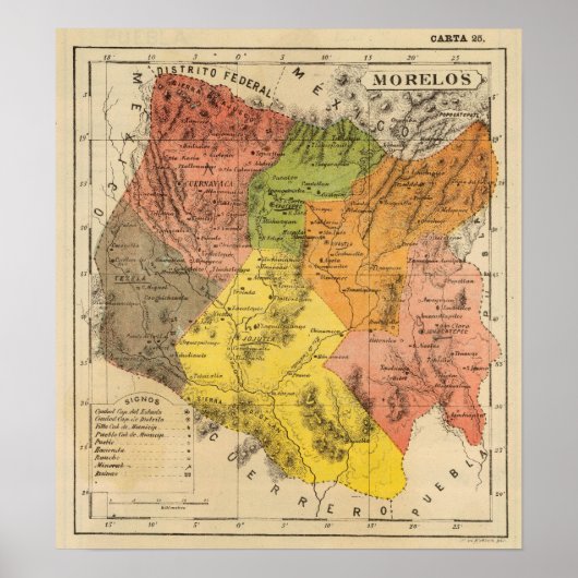 メキシコ,モレロス ポスター (正面)