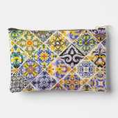 メキシコ、モロッコ、シチリア地中海のの瓦 アクセサリーポーチ (裏面)