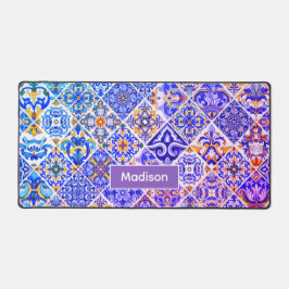 メキシコ、モロッコ、シチリア地中海の紫 デスクマット