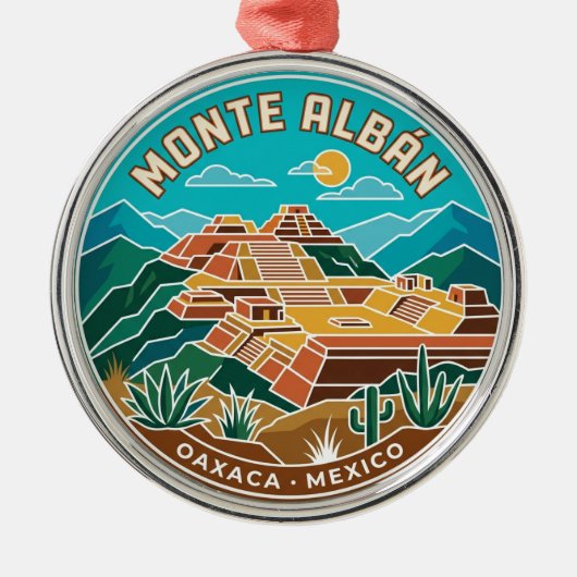 メキシコ モンテ・アルバン メタルオーナメント (正面)