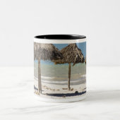 メキシコ、ユカタン半島、プログレソ。茅葺き ツートーンマグカップ (中央)
