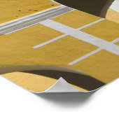 メキシコ、ユカタン、イザマール。ザフランシスコ会修道院 ポスター (角)