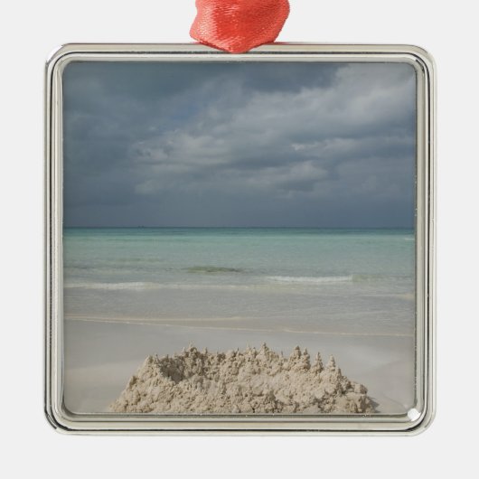 メキシコ、ユカタン、イスラムジェレス島 メタルオーナメント (正面)