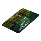 メキシコ、ユカタン、風光明媚な湖 マグネット (左側)