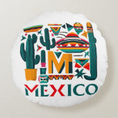 メキシコ ラウンドクッション (正面)