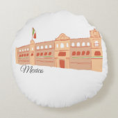 メキシコ ラウンドクッション (裏面)