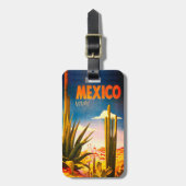 メキシコ ラゲッジタグ (正面縦)