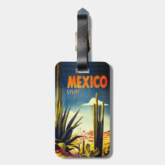 メキシコ ラゲッジタグ (裏面縦)