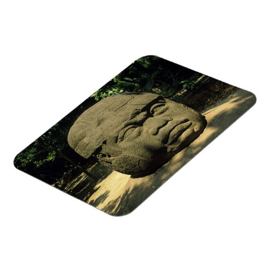 メキシコ、ヴィラエルモサ、巨大なオルメックの頭部、ラ・ベンタ マグネット (左側)