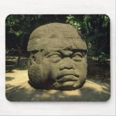 メキシコ、ヴィラヘルモサ、巨大オルメック頭、ラ·ヴェンタ マウスパッド (正面)