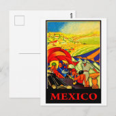 メキシコ、ヴィンテージな旅行 ポストカード (正面/裏面)