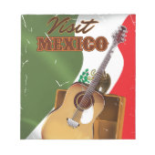 メキシコ ヴィンテージ旅行ポスター ノートパッド (正面)