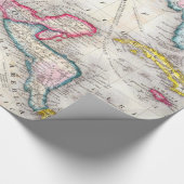 メキシコ、中央アメリカおよびカリブの地図(1860年) ラッピングペーパー (コーナー)