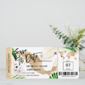 メキシコ 保存日 航空券 世界地図 招待状 (スタンド正面)