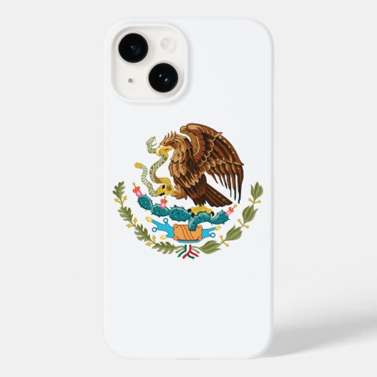 メキシコ 国章 紋章 シンボル エンブレム 国旗 鷲 Case-Mate iPhoneケース (裏面)