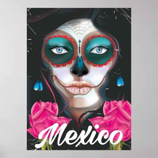 メキシコ 死者の日 旅行 ポスター (正面)