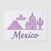 メキシコ 水彩 ティッシュペーパー、ミニマリスト メキシコ 薄葉紙 (正面)