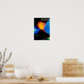 メキシコ～火山パリクチン ポスター (キッチン)