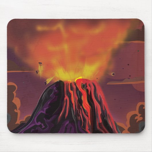 メキシコ 火山 マウスパッド (正面)