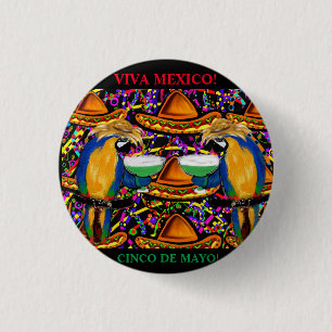 メキシコ 缶バッジ