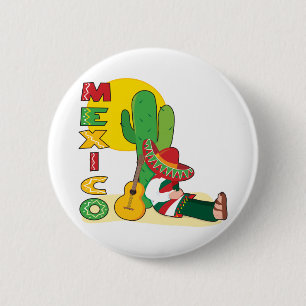 メキシコ 缶バッジ