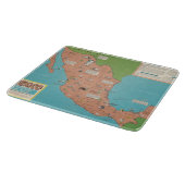メキシコ-見出し焦点の掛け地図 カッティングボード (角)