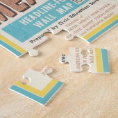 メキシコ-見出し-フォーカスの壁の地図 ジグソーパズル (側面)