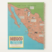 メキシコ – 見出し – 焦点の壁の地図 プランナー手帳 (裏面)